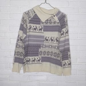 Women's Woolrich Snowflake and Reindeer Sweater